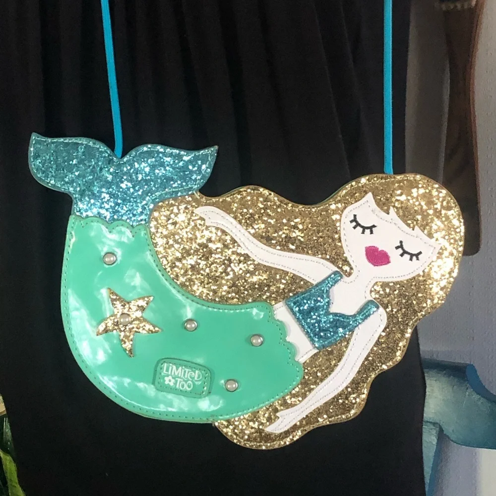 Glitter Mermaid Crossbody Purse by Limited Too